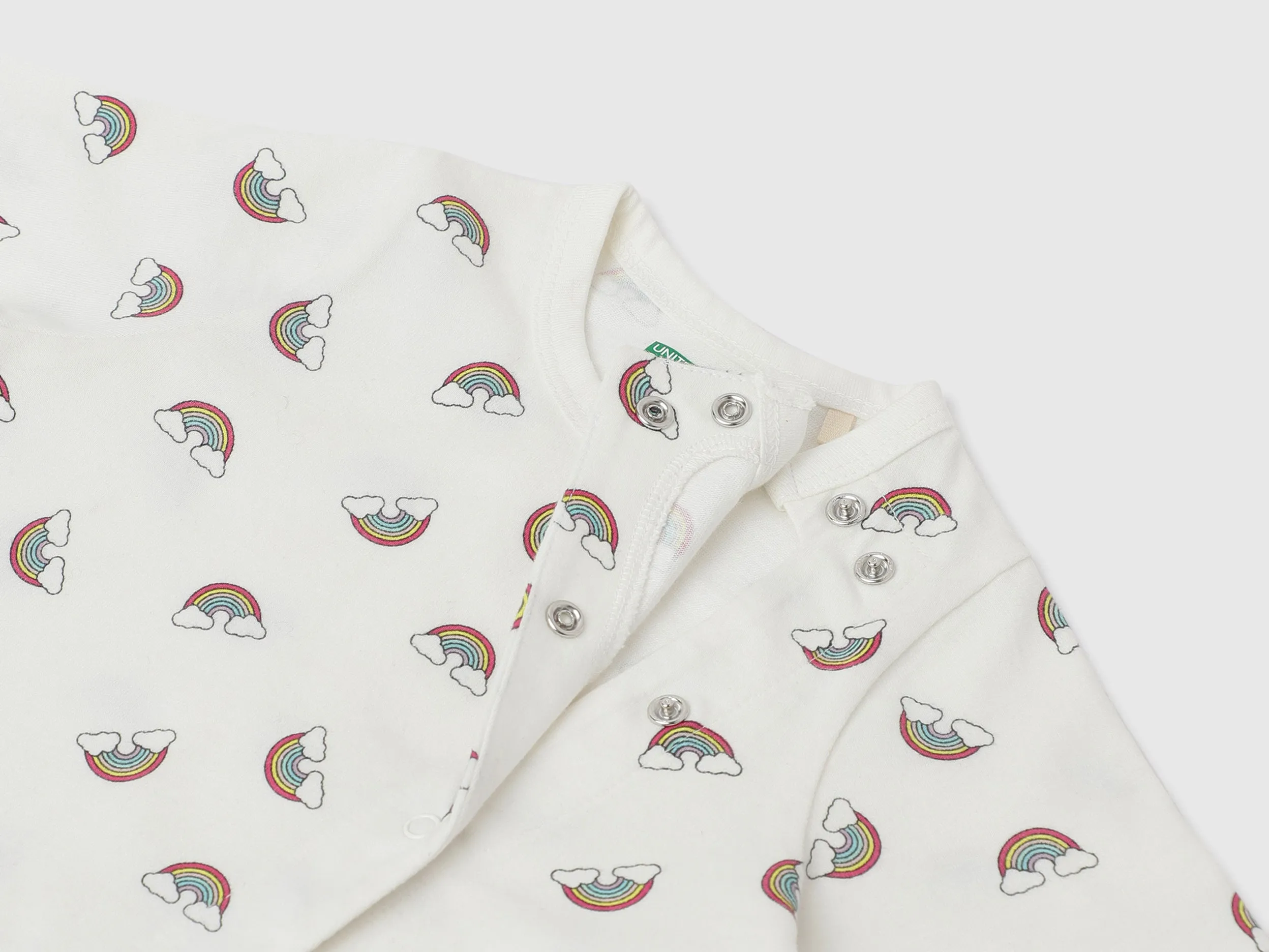 Pack of 2 100% Cotton Round Neck Full Sleeves Baby Rompers