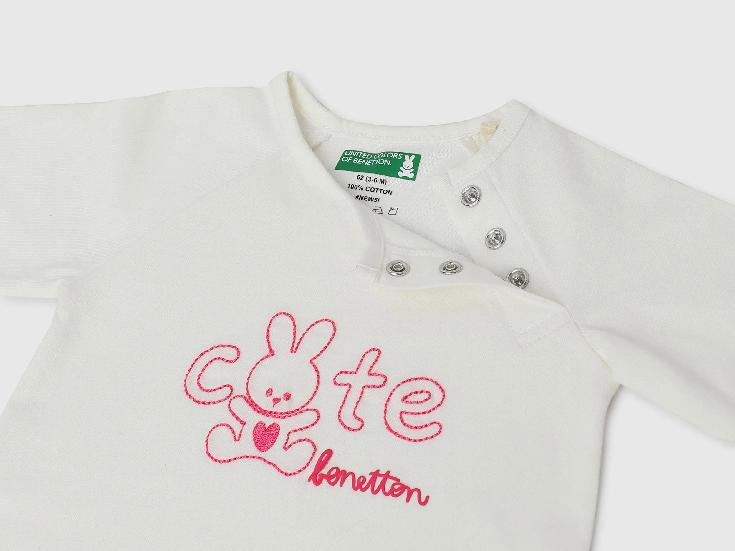 Pack of 2 100% Cotton Round Neck Full Sleeves Baby Rompers