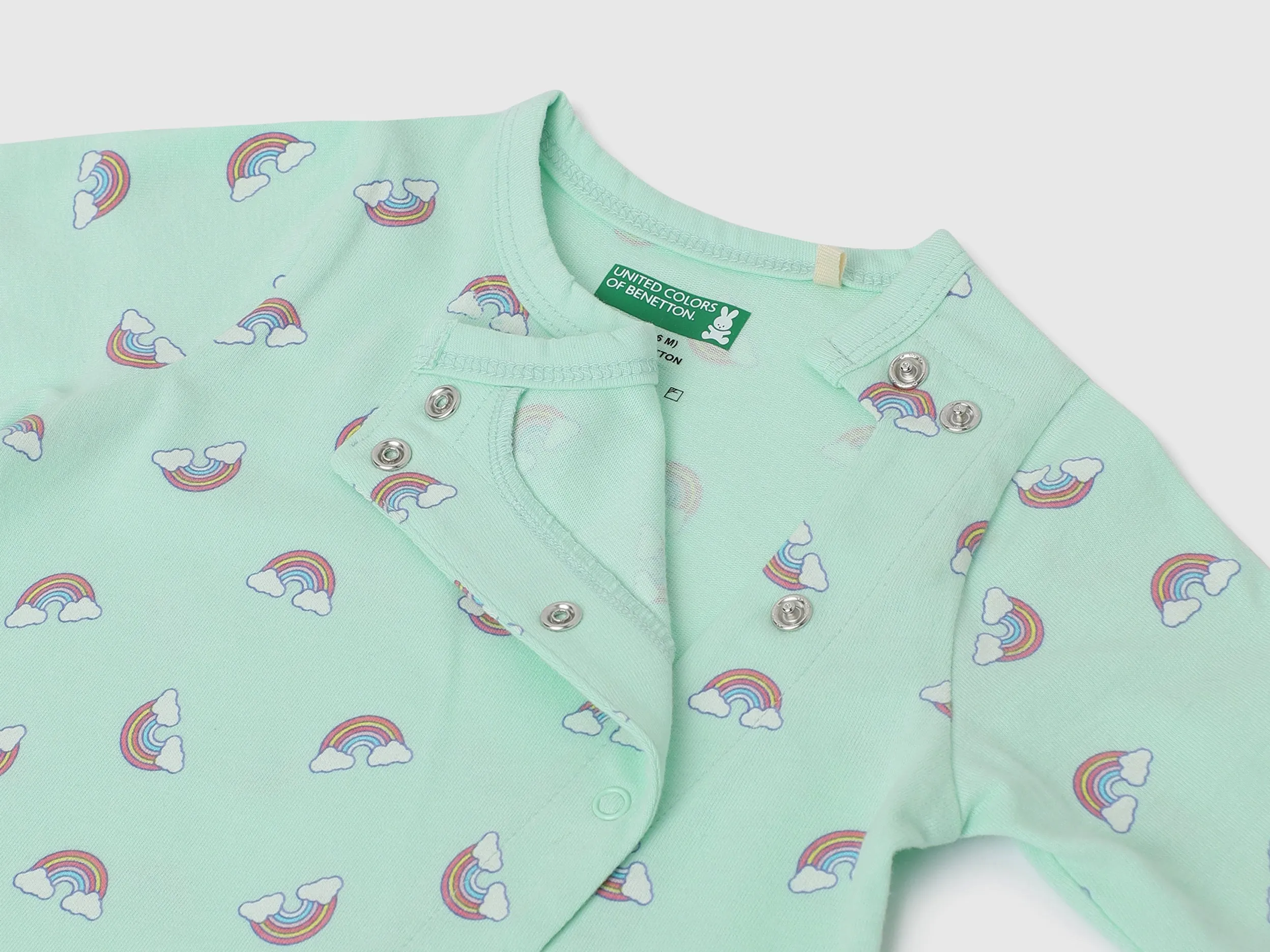Pack of 2 100% Cotton Round Neck Full Sleeves Baby Rompers