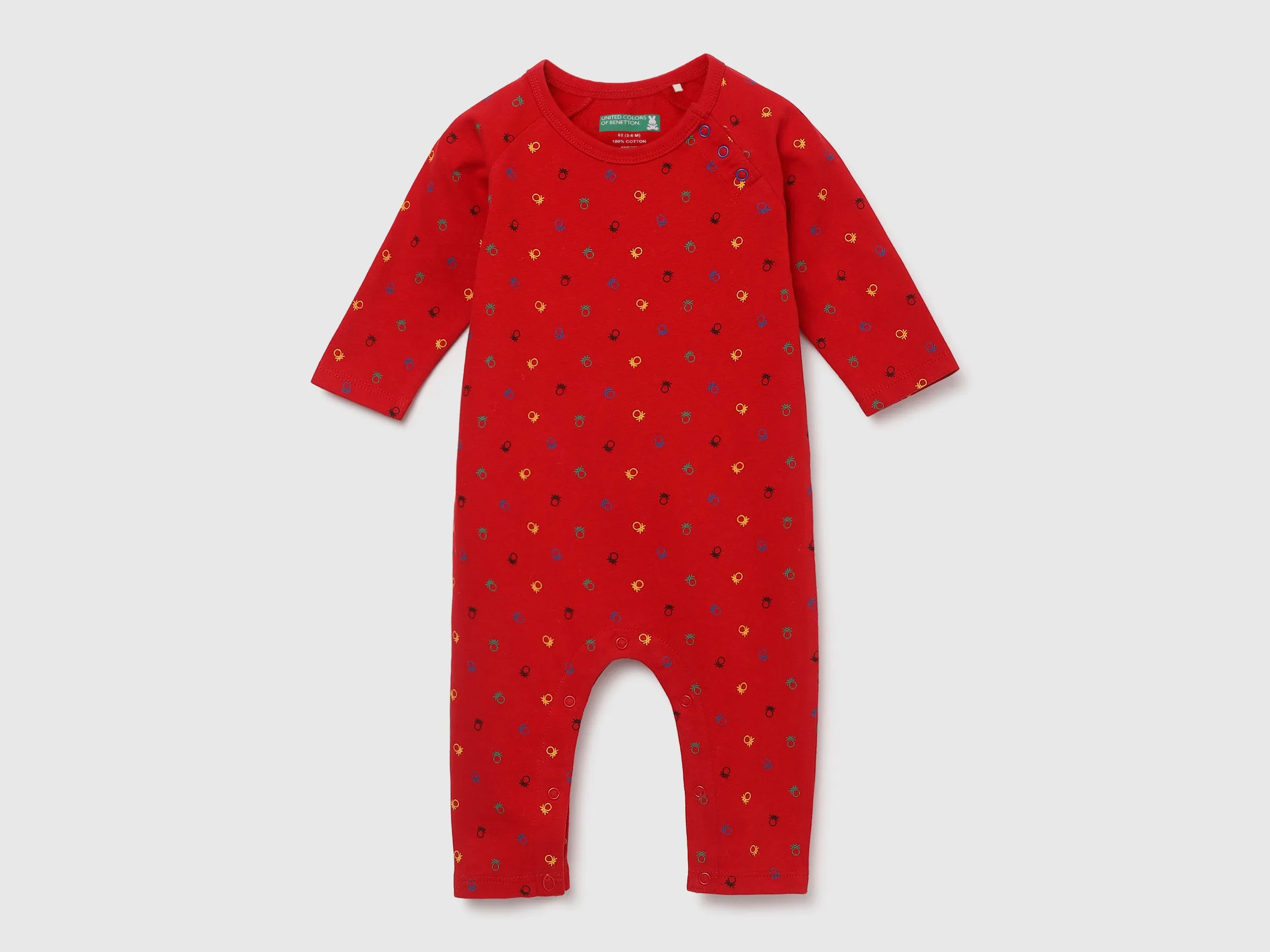 Pack of 2 100% Cotton Round Neck Full Sleeves Baby Rompers