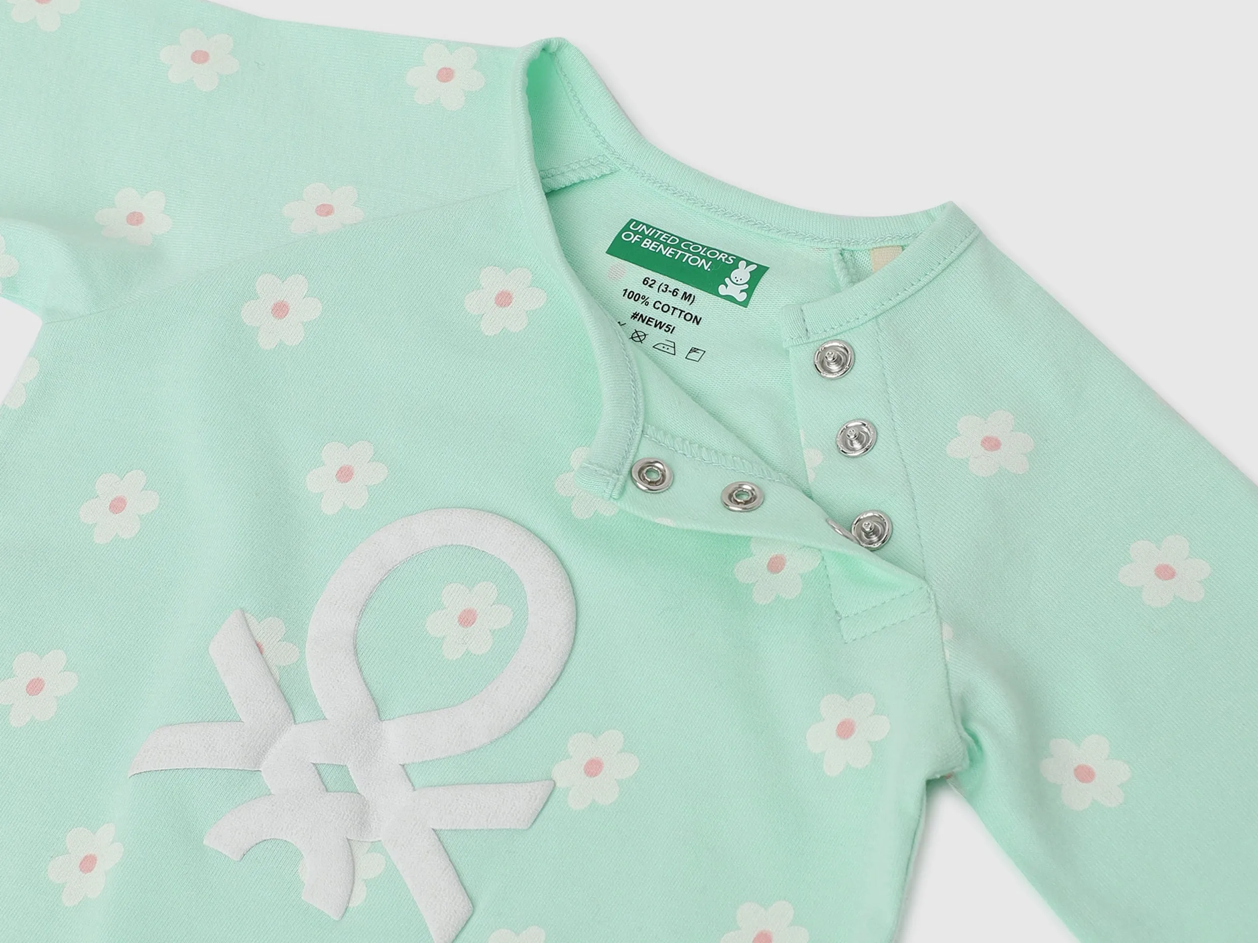 Pack of 2 100% Cotton Round Neck Full Sleeves Baby Rompers