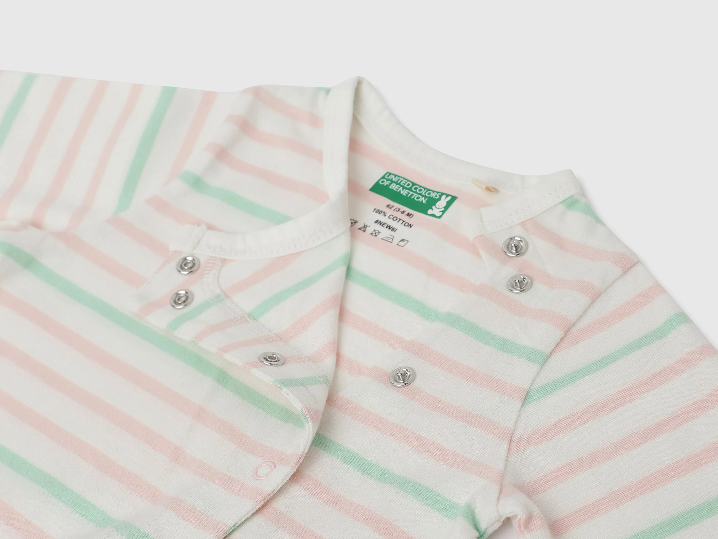 Pack of 2 100% Cotton Round Neck Full Sleeves Baby Rompers