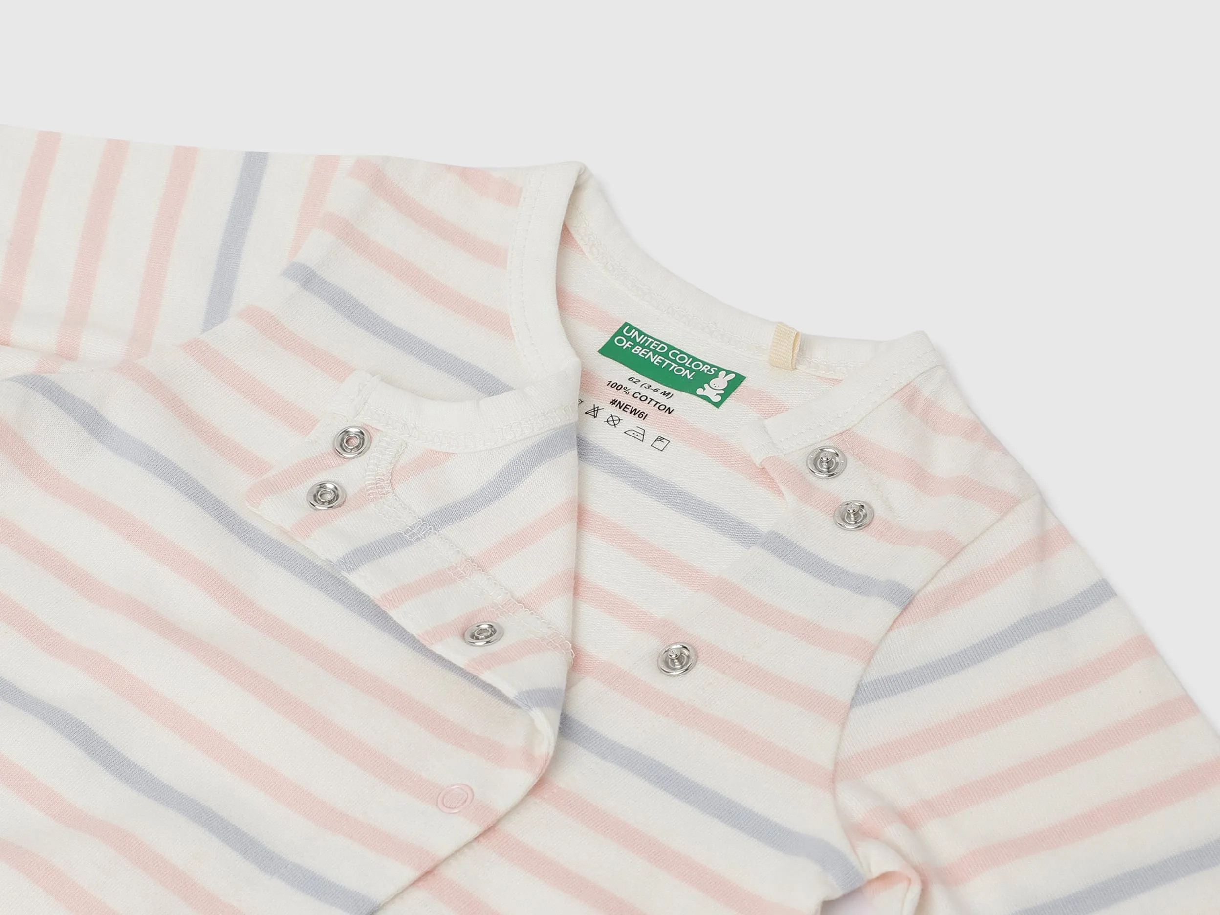Pack of 2 100% Cotton Round Neck Full Sleeves Baby Rompers
