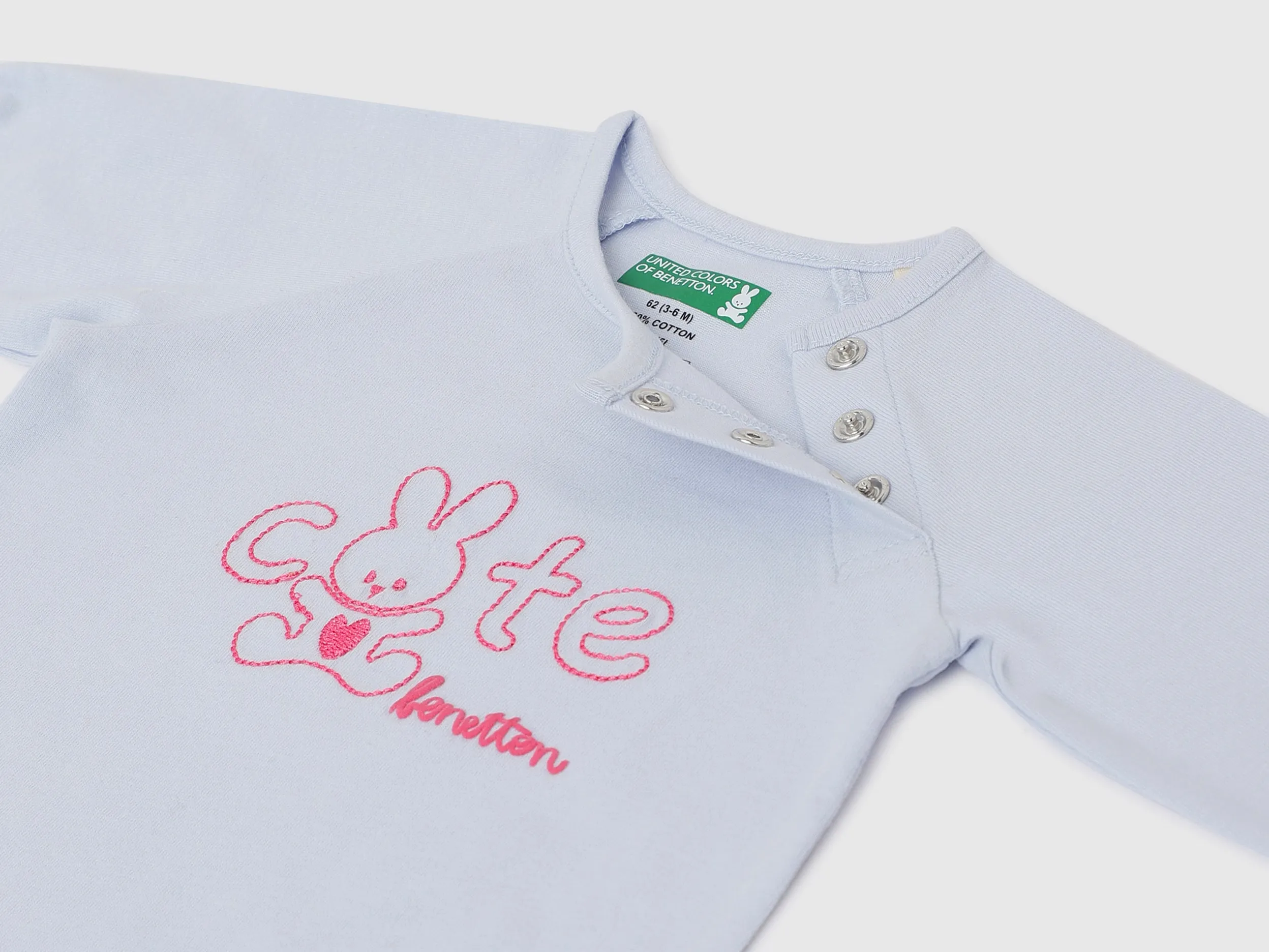 Pack of 2 100% Cotton Round Neck Full Sleeves Baby Rompers
