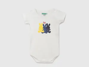 Pack of 2 100% Cotton Round Neck Short Sleeves Baby Rompers
