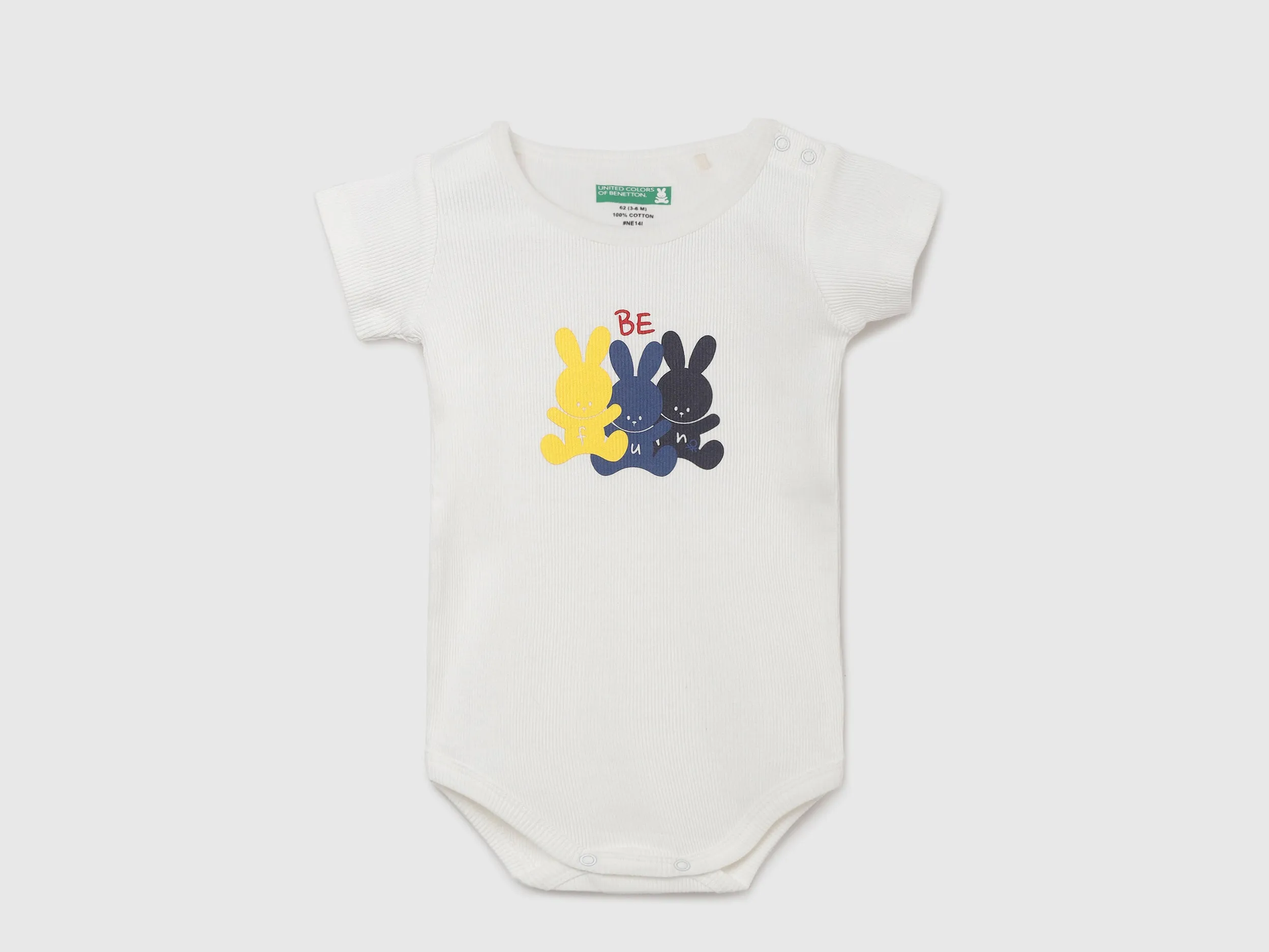 Pack of 2 100% Cotton Round Neck Short Sleeves Baby Rompers