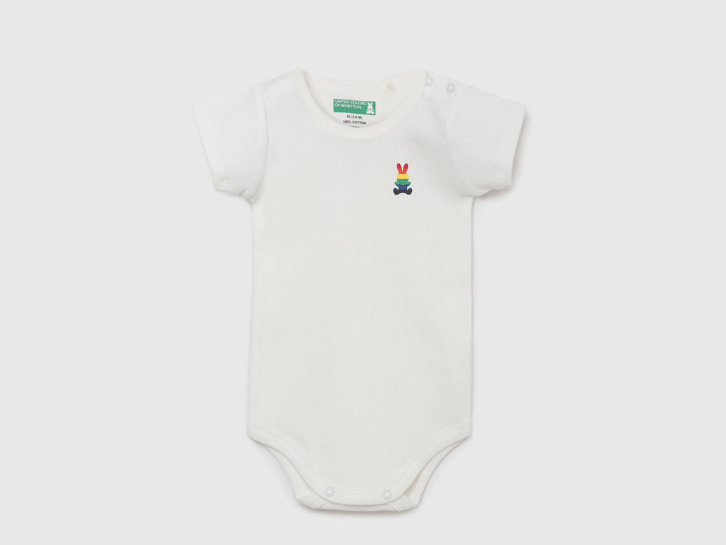 Pack of 2 100% Cotton Round Neck Short Sleeves Baby Rompers