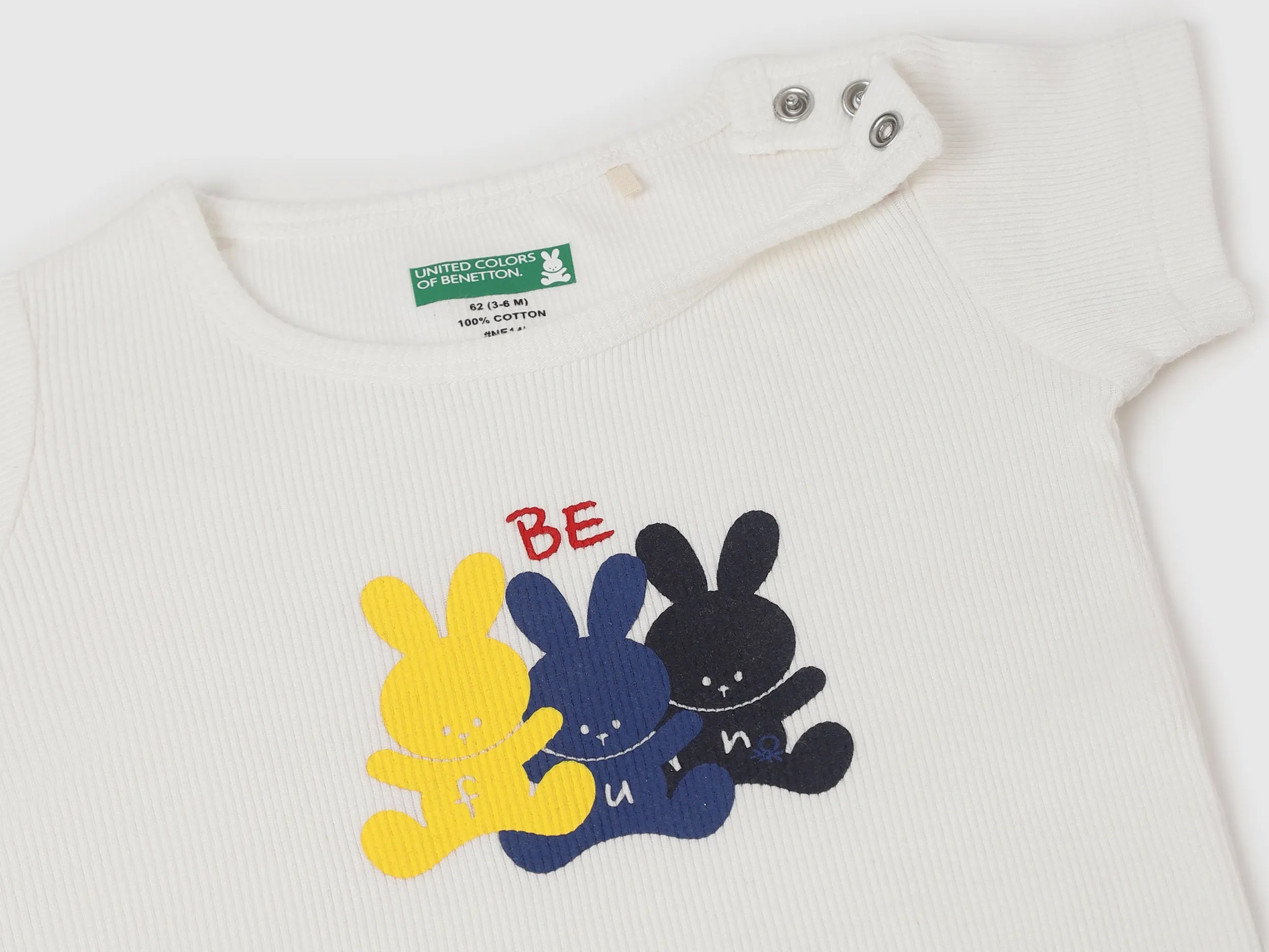 Pack of 2 100% Cotton Round Neck Short Sleeves Baby Rompers