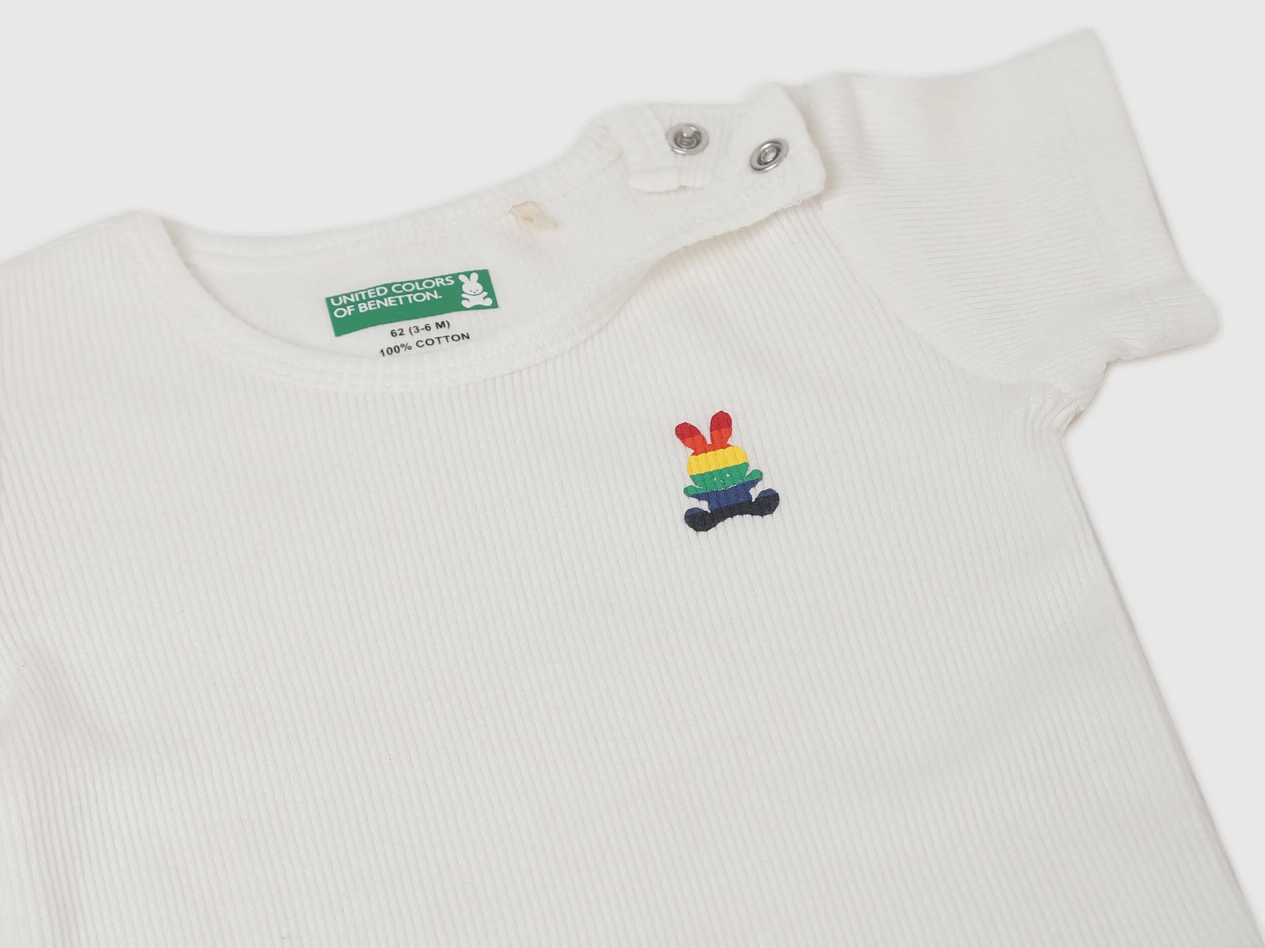Pack of 2 100% Cotton Round Neck Short Sleeves Baby Rompers