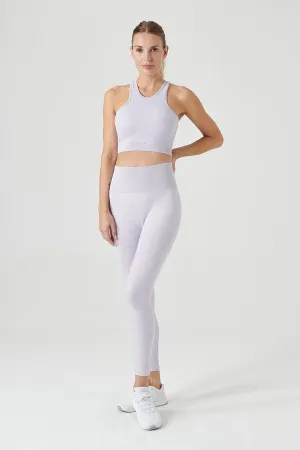 Palmi Melange Patterned High Waist Tights Light Purple
