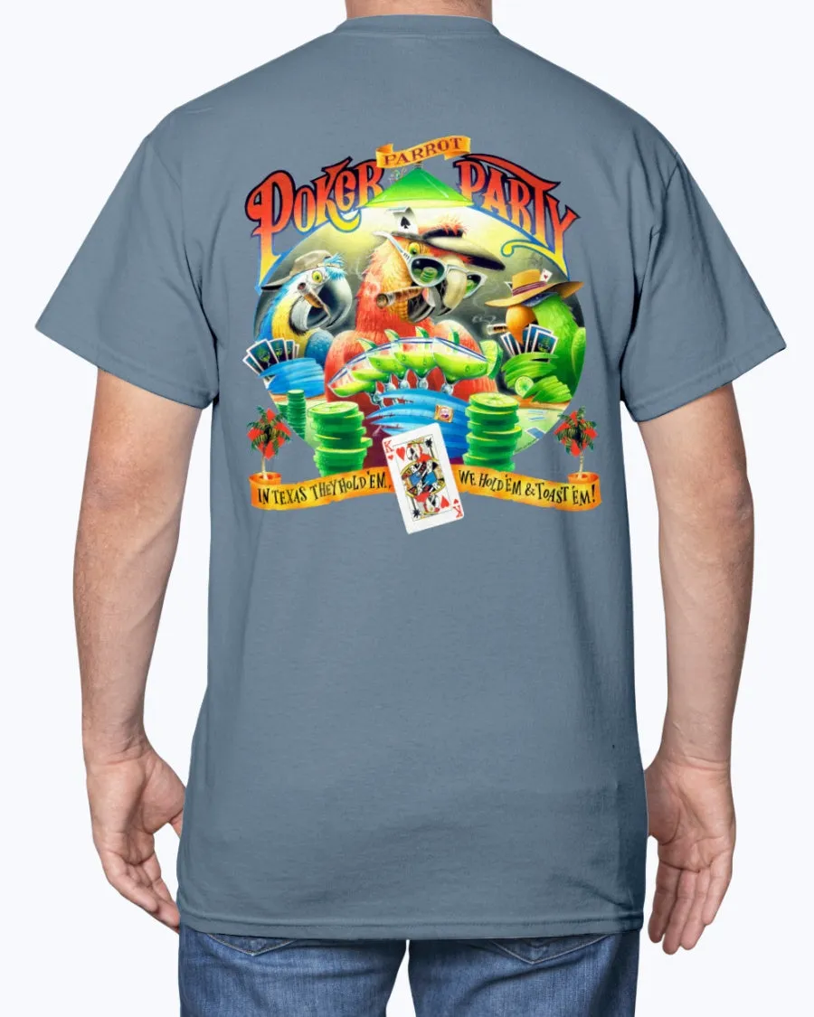 Parrot Poker Party T-shirt