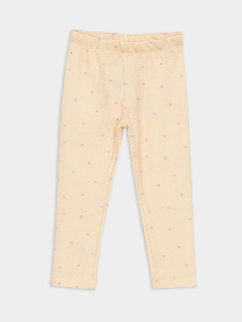 Patterned Baby Girl Tights With Elastic Waist, 2-Piece