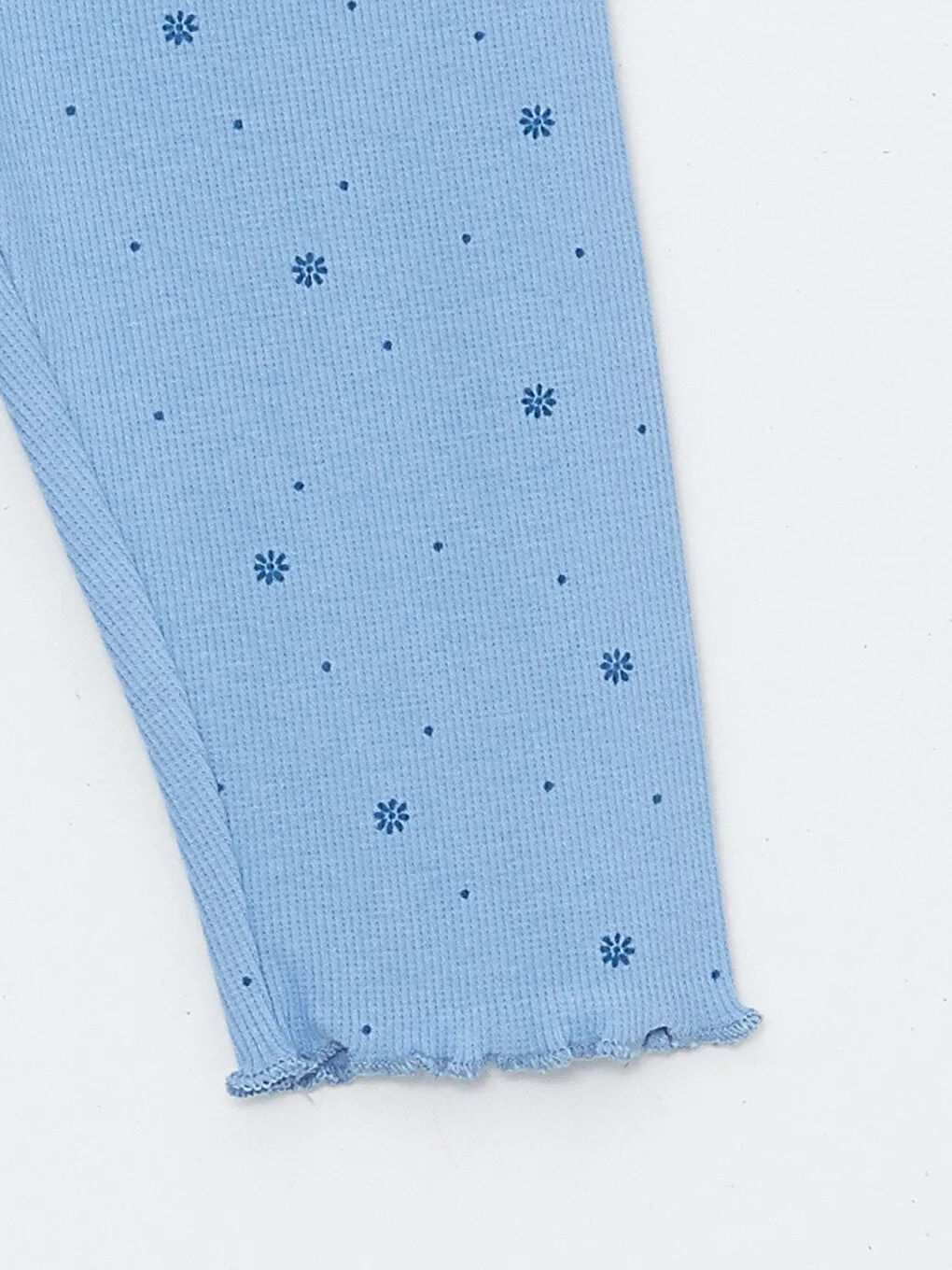 Patterned Baby Girl Tights with Elastic Waist
