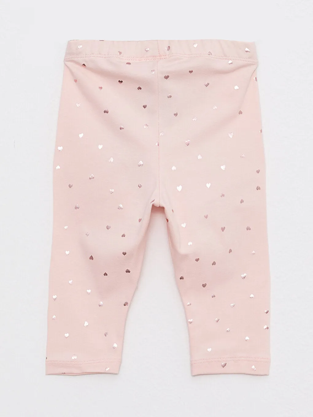 Patterned Baby Girl Tights with Elastic Waist