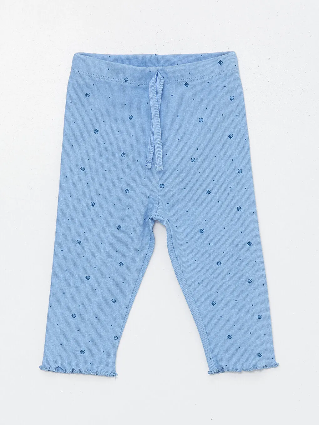 Patterned Baby Girl Tights with Elastic Waist