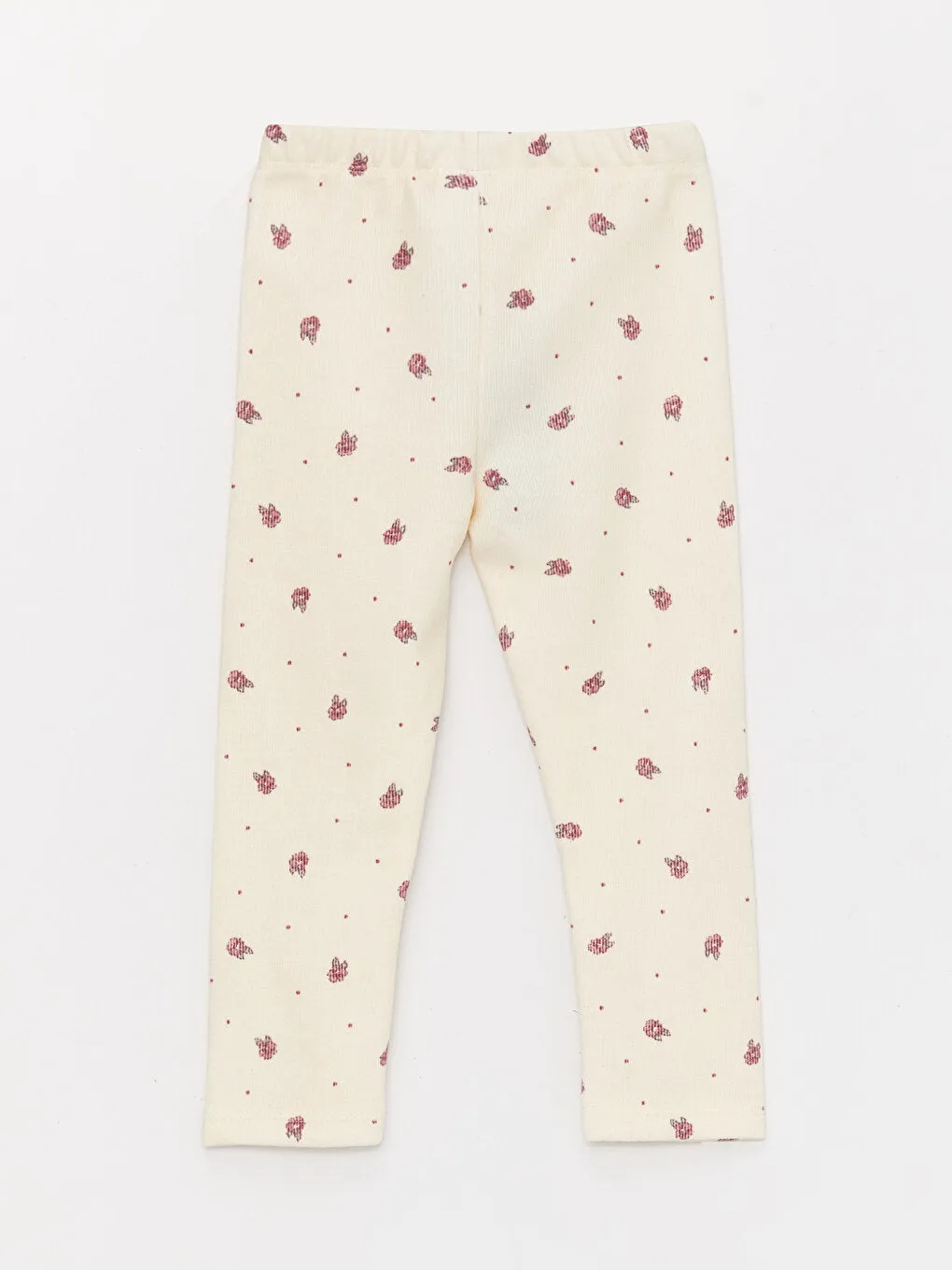 Patterned Baby Girl Tights with Elastic Waist