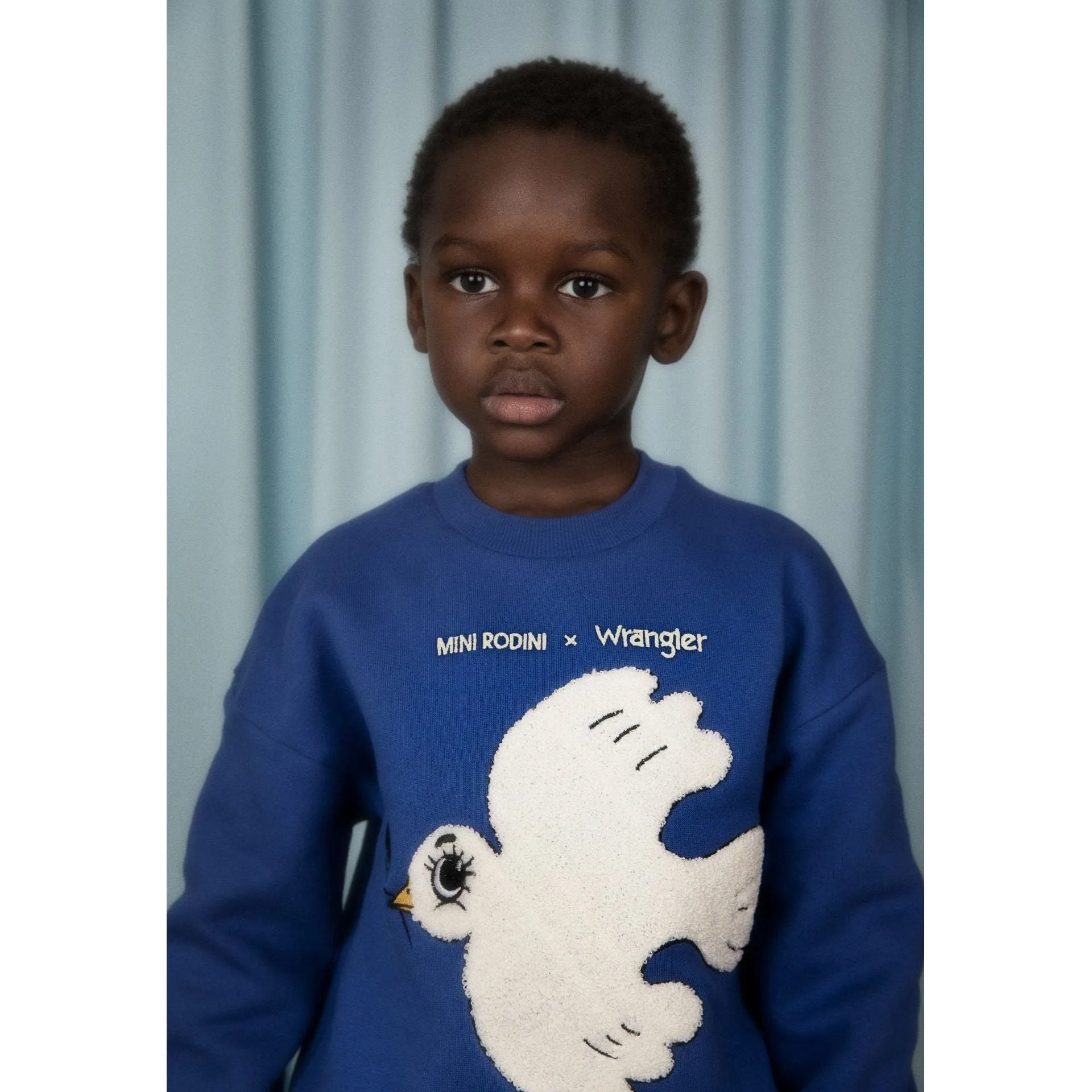 Peace Dove Chenille Sweatshirt - Blue