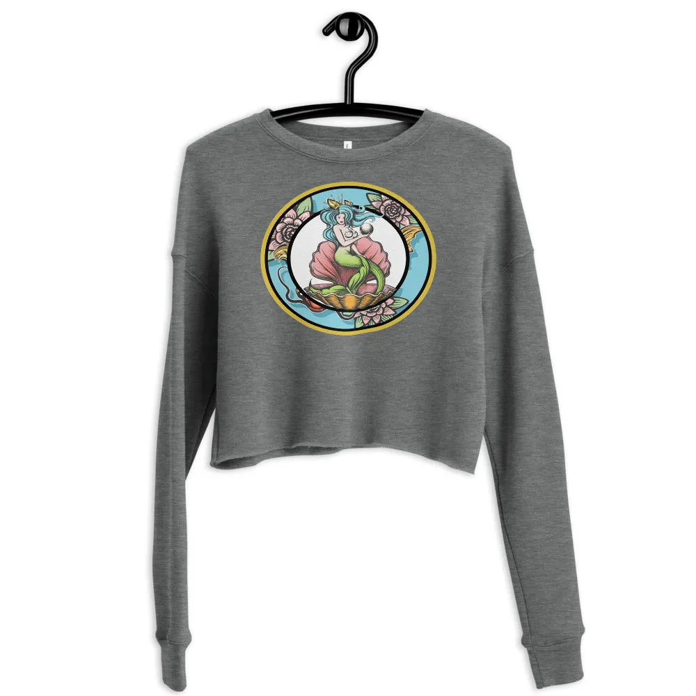 Pearl Goddess Crop Sweatshirt