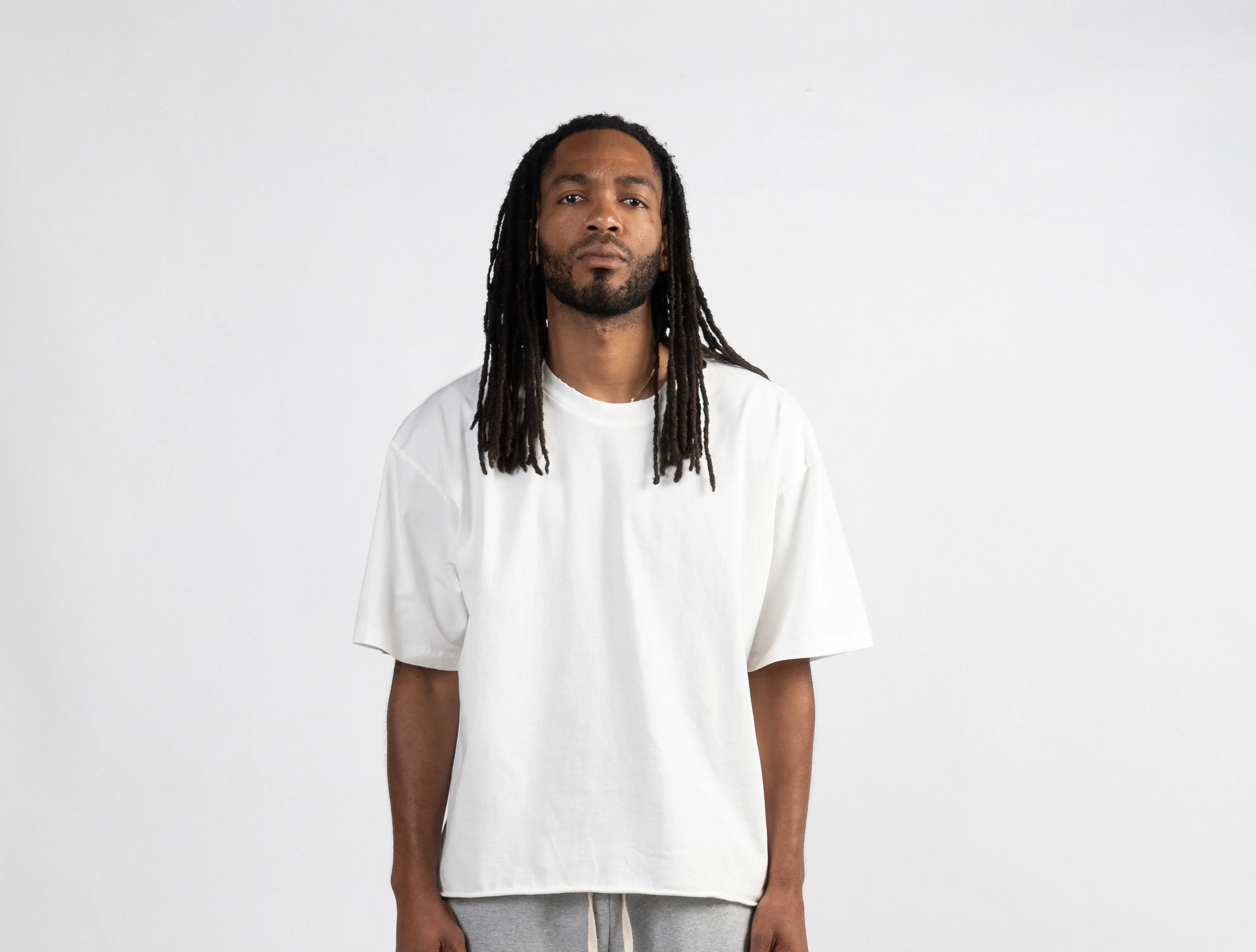 Pearl White Cropped Tee
