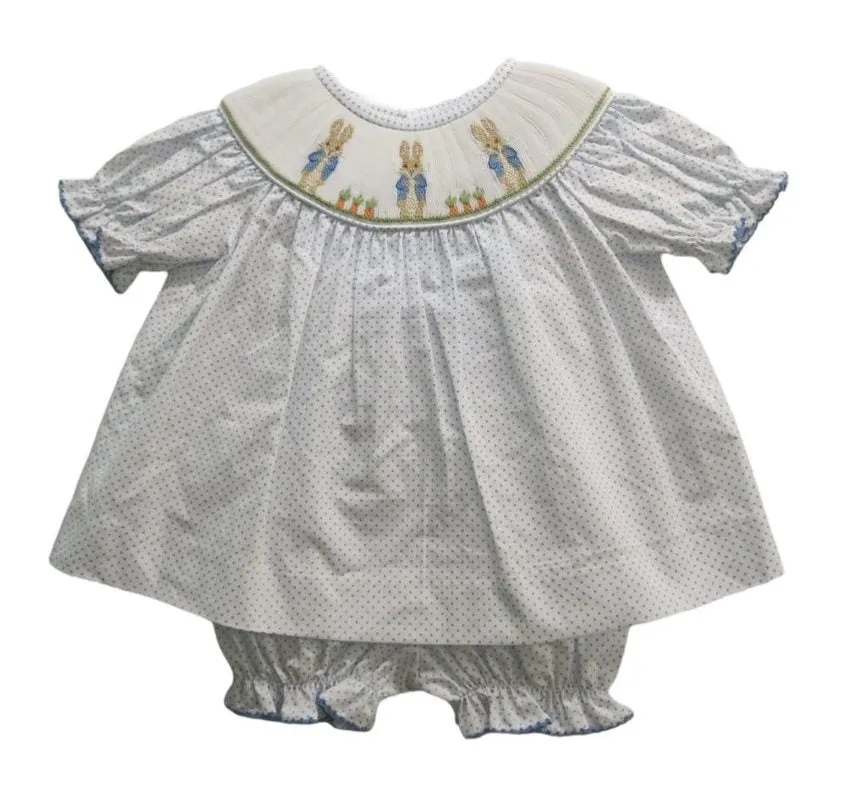 Peter Rabbit Smocked Bloomer Set
