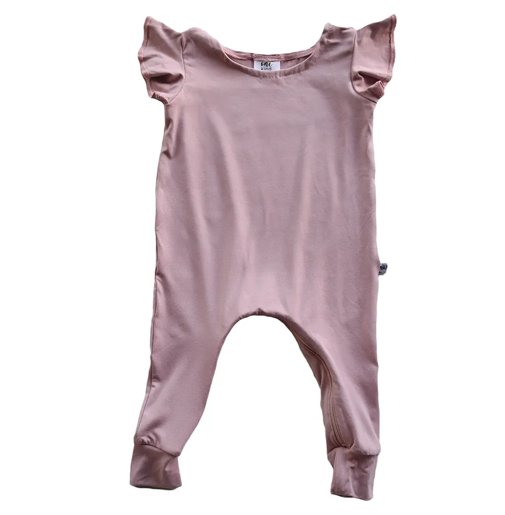 Pink Flutter Romper