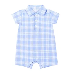 Polū Palaka Polo Bamboo Romper: 18-24M