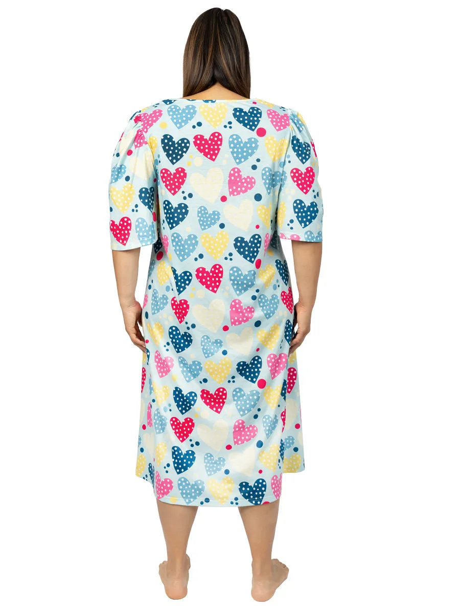Poppy Sleep Tee - Mint Print