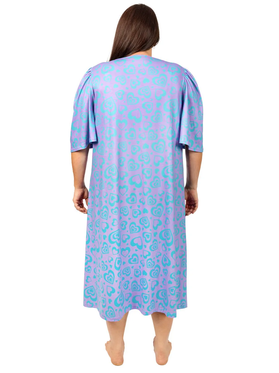 Poppy Sleep Tee - Orchid Print