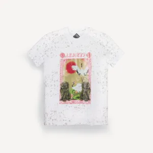 Printed Crewneck Tee - White / LowKey Crane