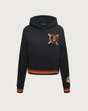 Pro Standard Baltimore Orioles Mashup Rib Cropped Hoodie