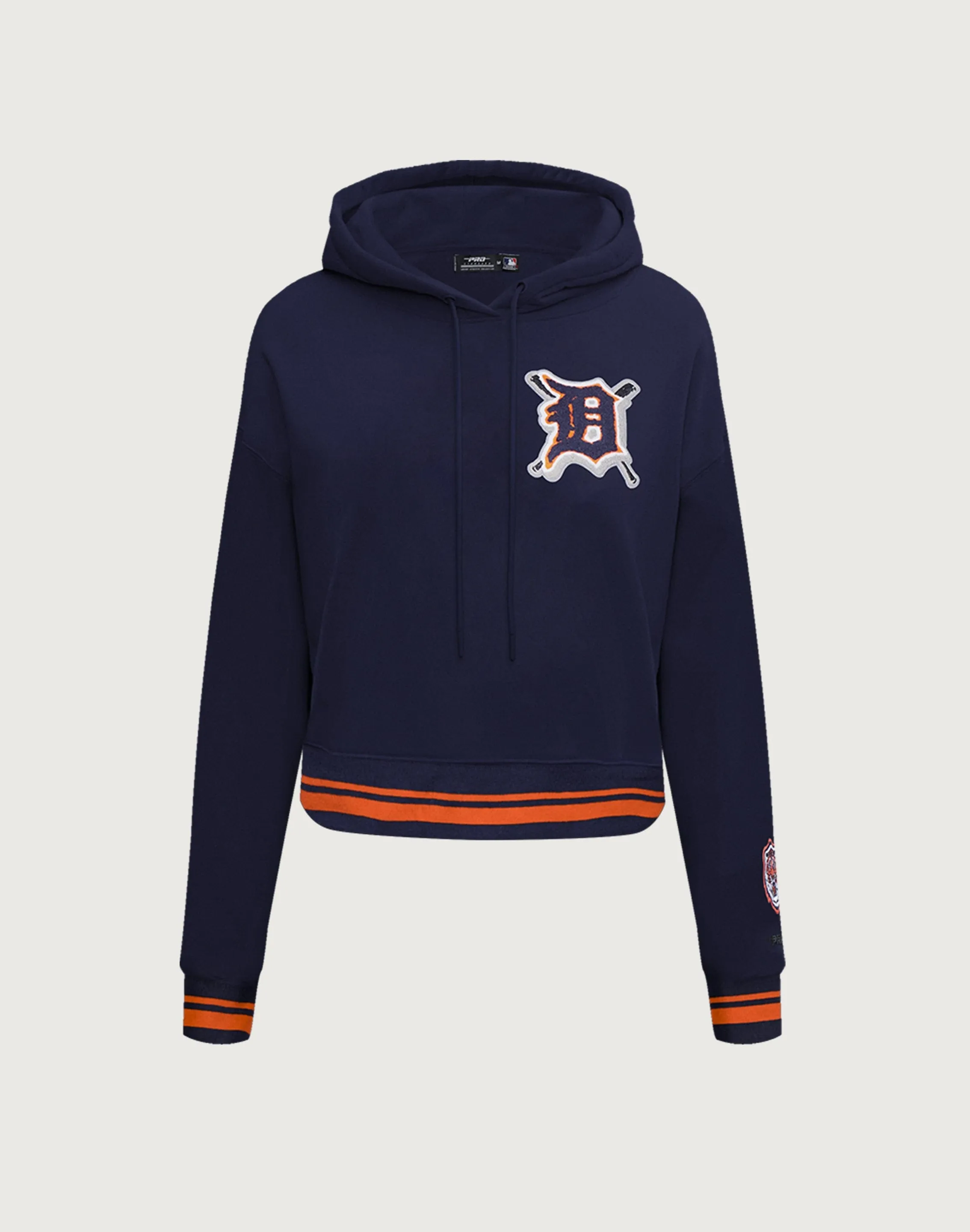 Pro Standard Detroit Tigers Mashup Rib Cropped Hoodie