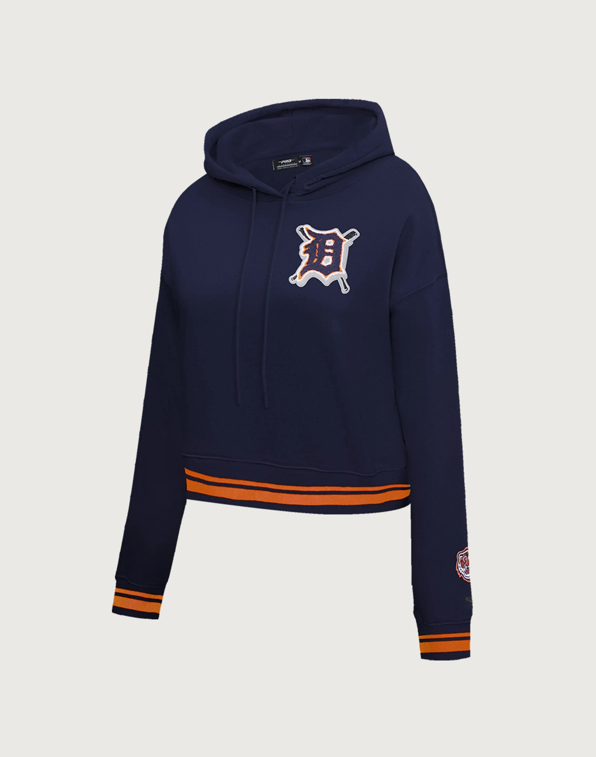 Pro Standard Detroit Tigers Mashup Rib Cropped Hoodie