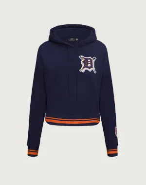 Pro Standard Detroit Tigers Mashup Rib Cropped Hoodie