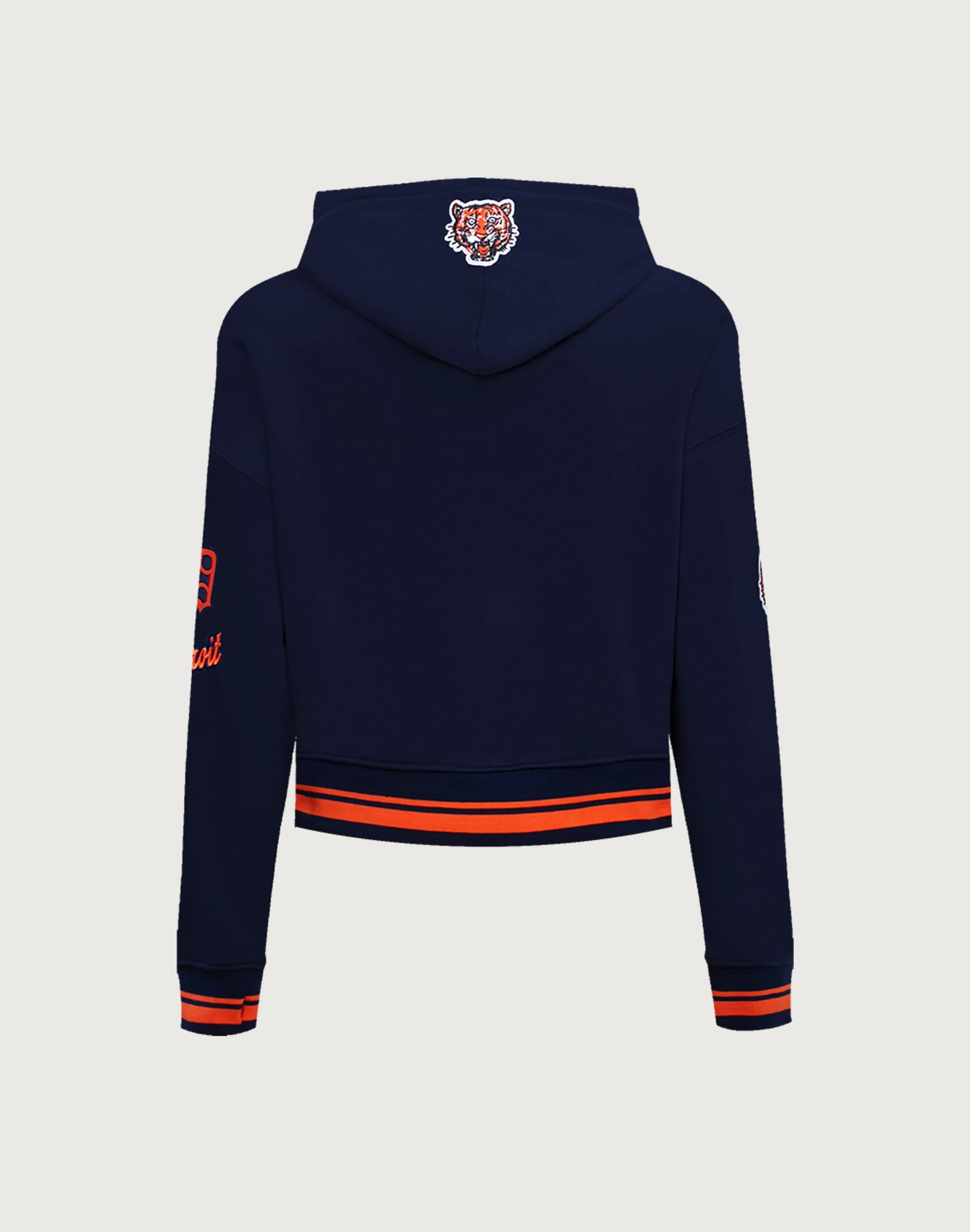 Pro Standard Detroit Tigers Retro Classic Rib Cropped Hoodie