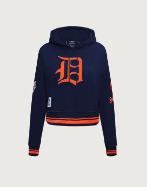 Pro Standard Detroit Tigers Retro Classic Rib Cropped Hoodie