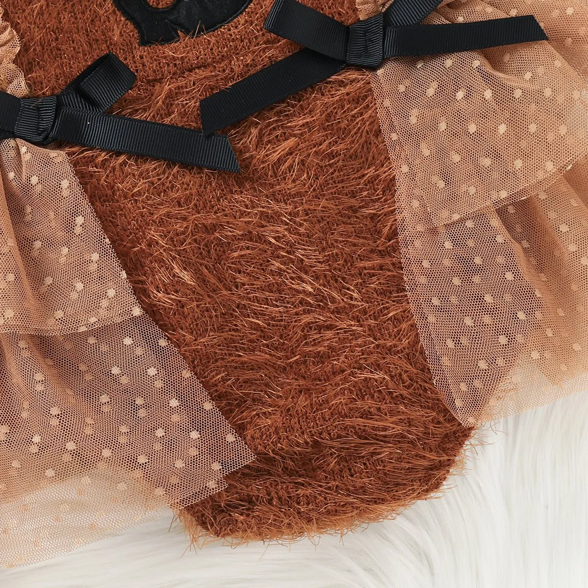 Pumpkin Plush Baby Rompers