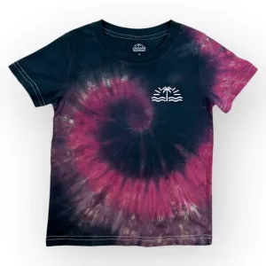 Red & Black Tie Dye Tee Age 4