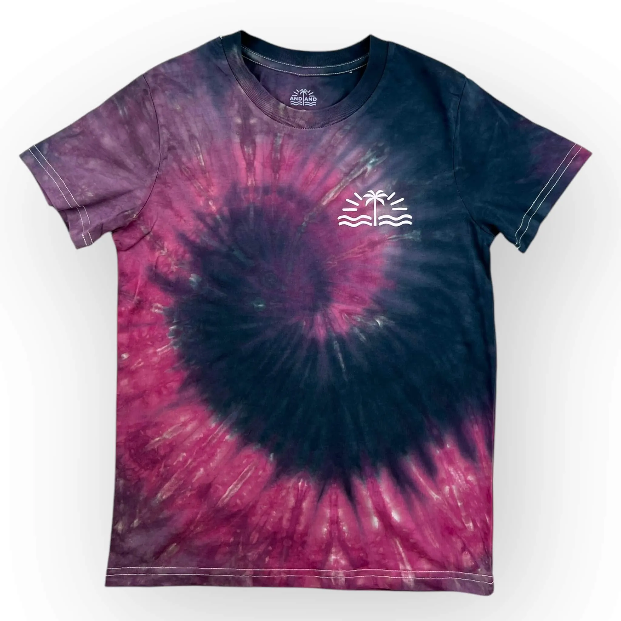 Red & Black Tie Dye Tee Age 8