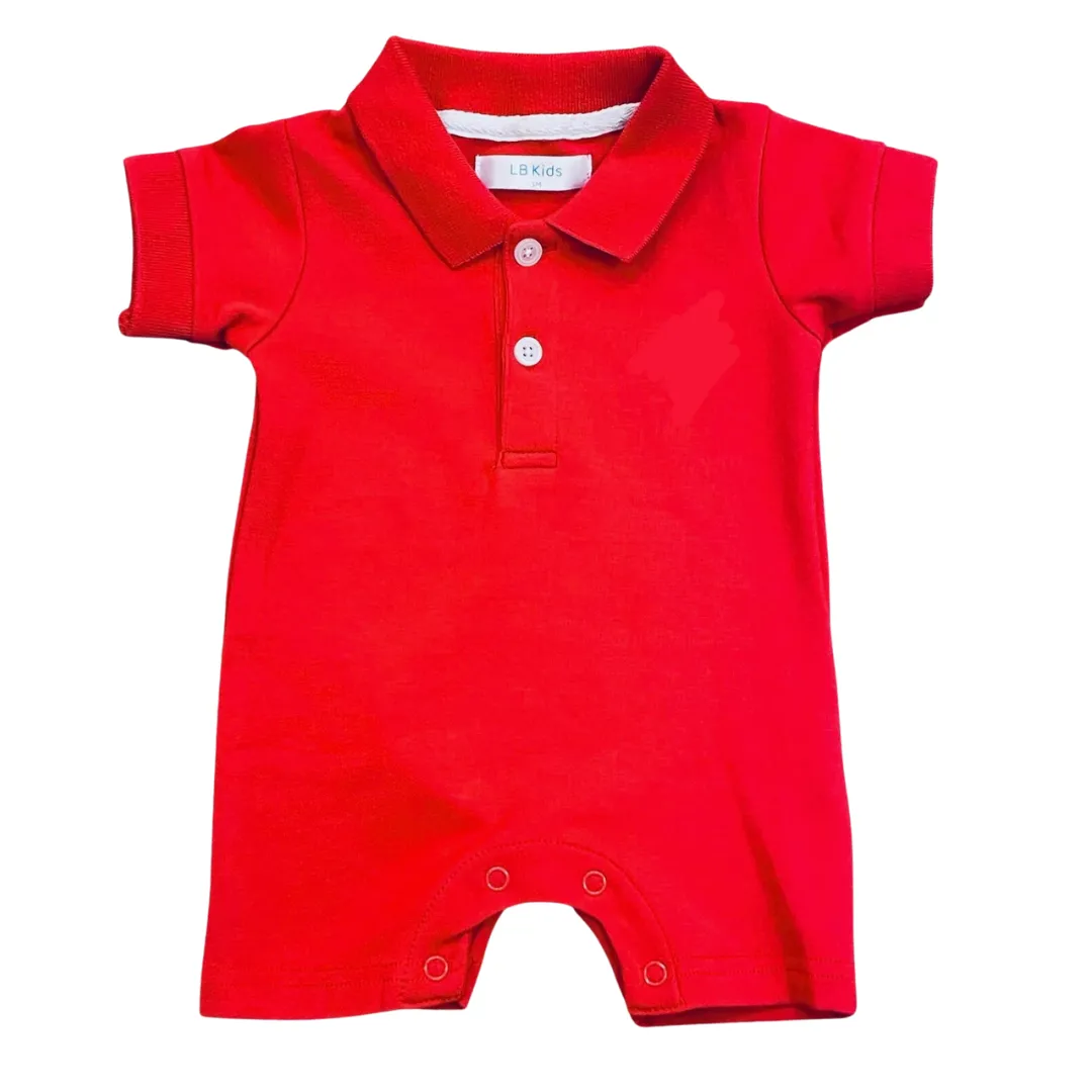 Red Polo Romper