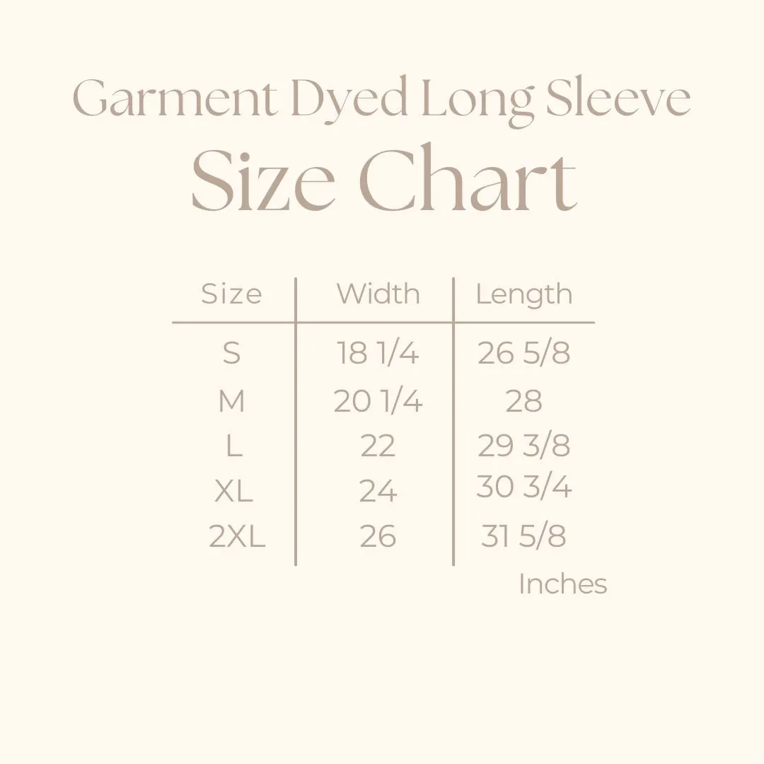 Retro Cozy Season Colorful | Garment Dyed Long Sleeve
