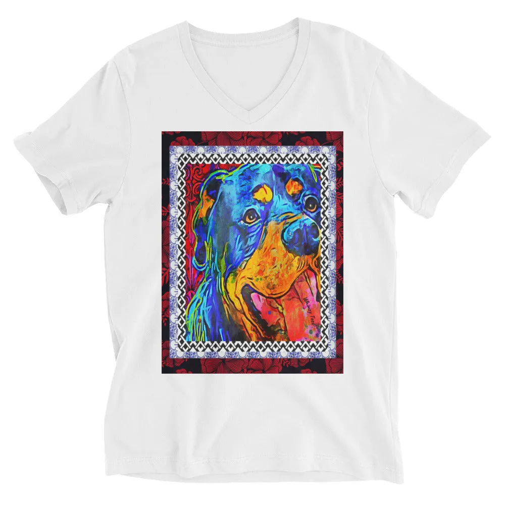 Rottie Smiles V-Neck Tee