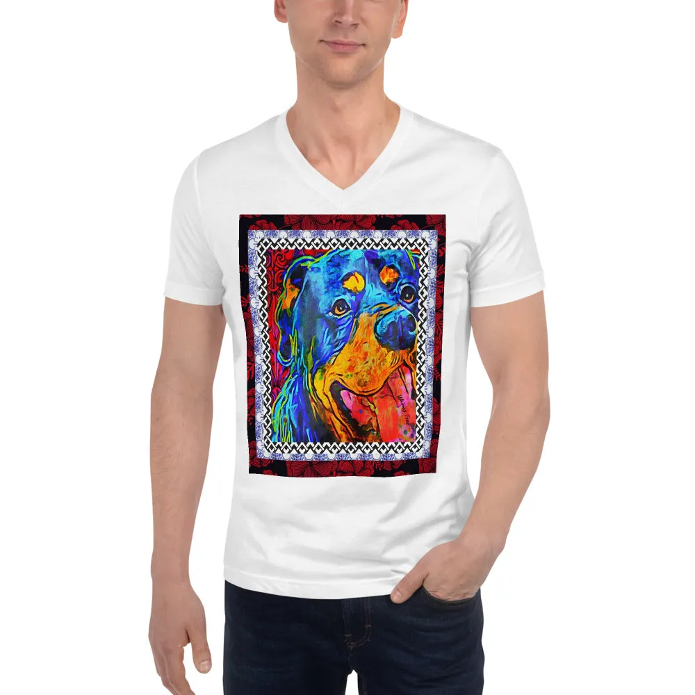 Rottie Smiles V-Neck Tee