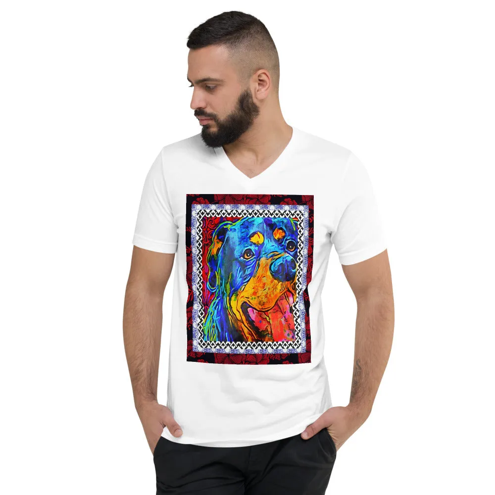 Rottie Smiles V-Neck Tee