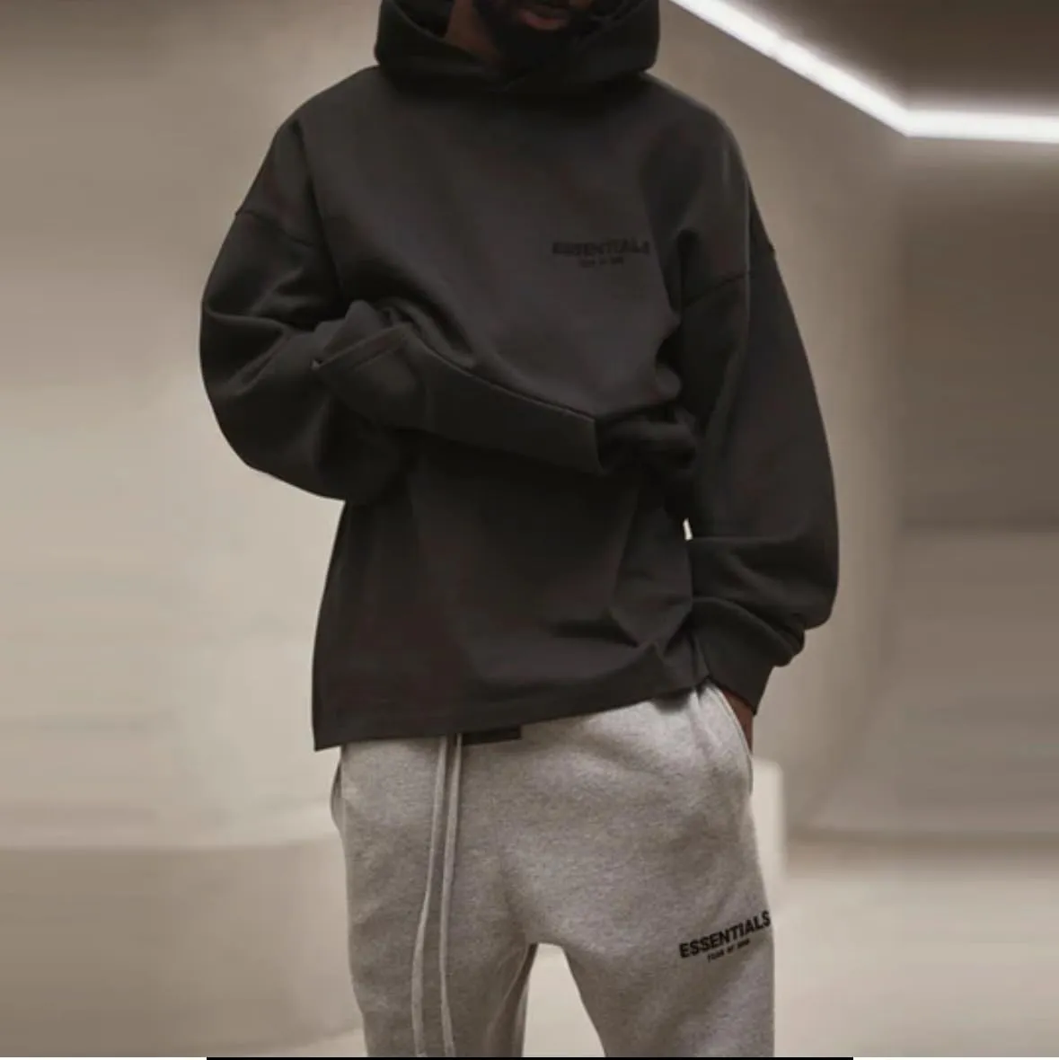 scorched earth ESSENTIALS FEAR OF GOD (OVERSIZED) HOODIES (SS8) (US, Alpha, Small, Regular, Regular, STRECH-LIMIO)