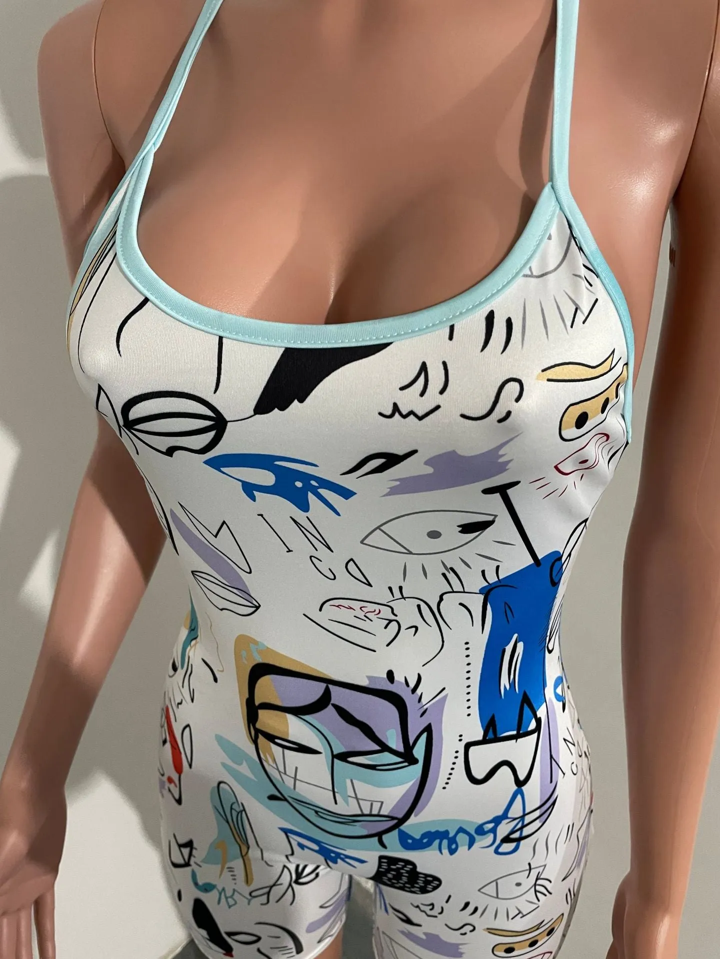Sexy Printed Backless Jumpsuit AY1707