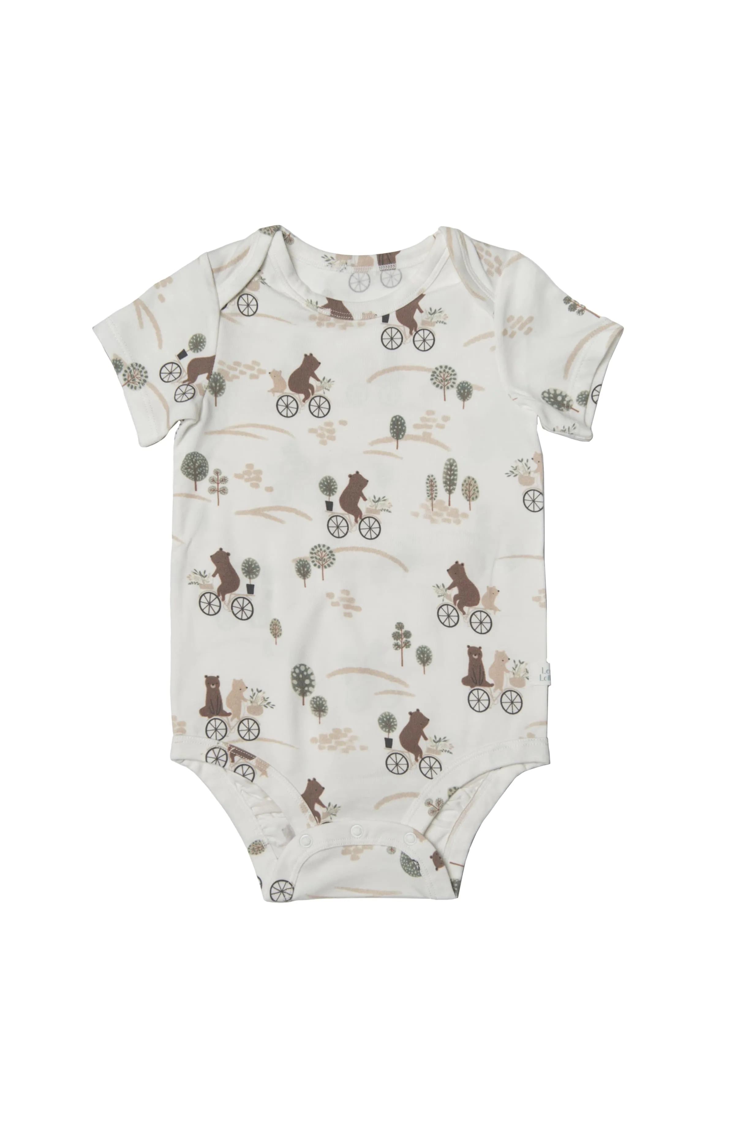 Short Sleeve Bodysuit - Bears on Bikes