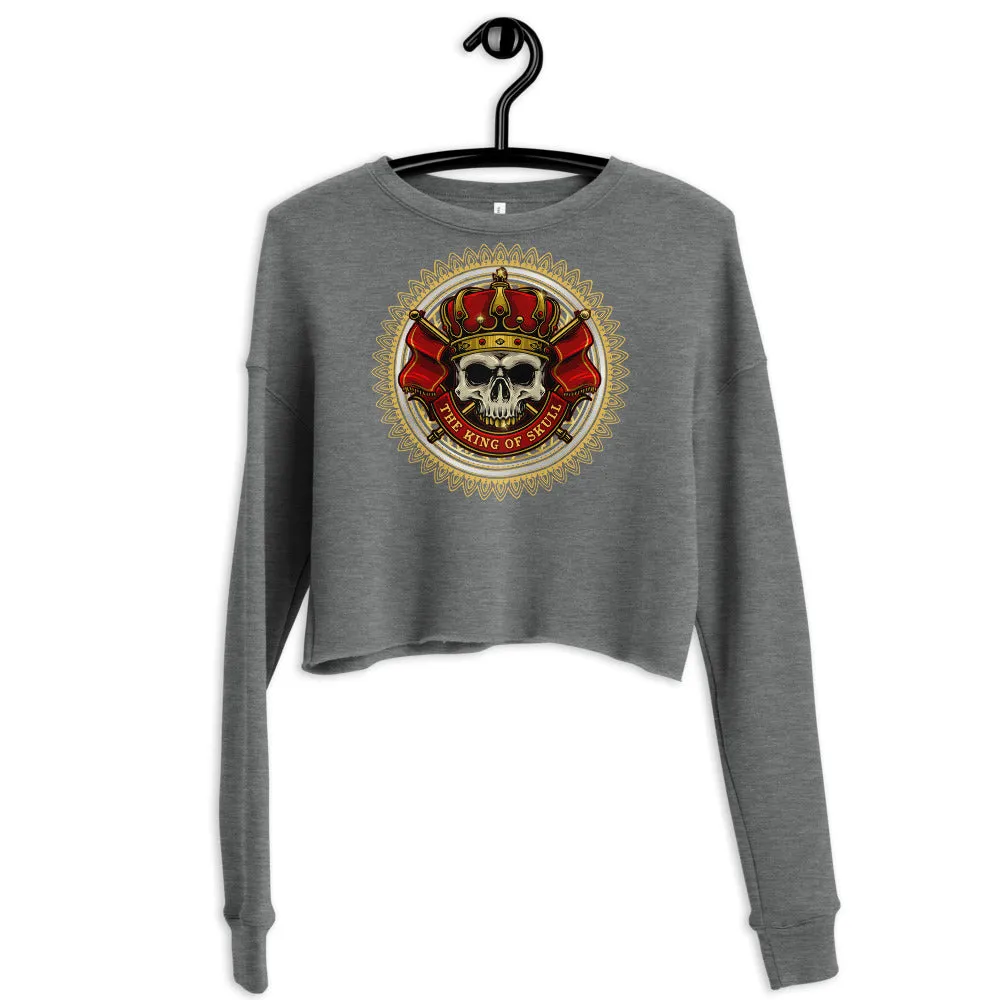 Skull King Crop Sweatshirt