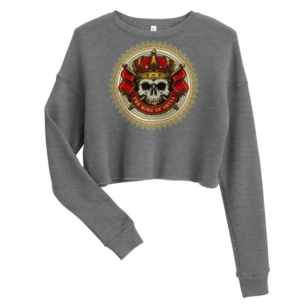 Skull King Crop Sweatshirt