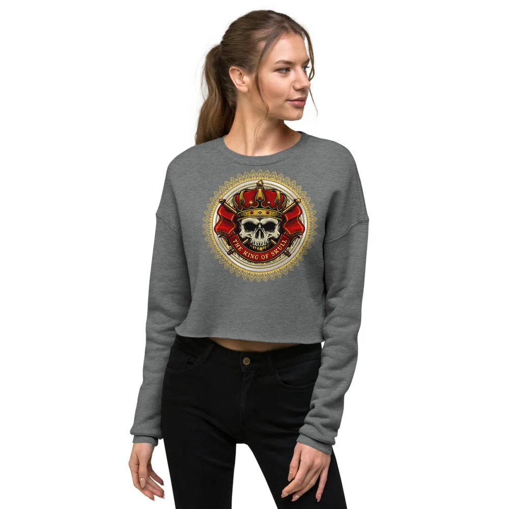 Skull King Crop Sweatshirt