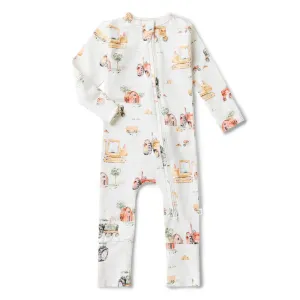 Snuggle Hunny Diggers & Tractors Romper